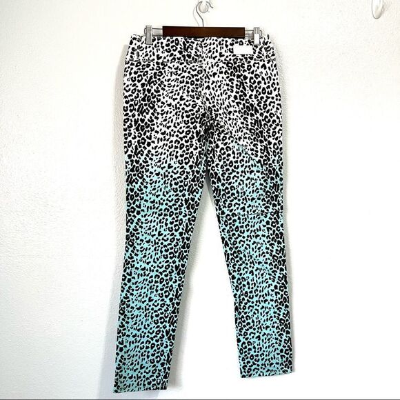 New GJG Juniors Leopard Print Cotton Denim Size 11 - Picture 3 of 5